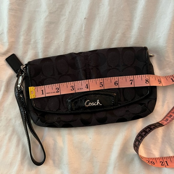 Black Coach Wristlet - Picture 3 of 4